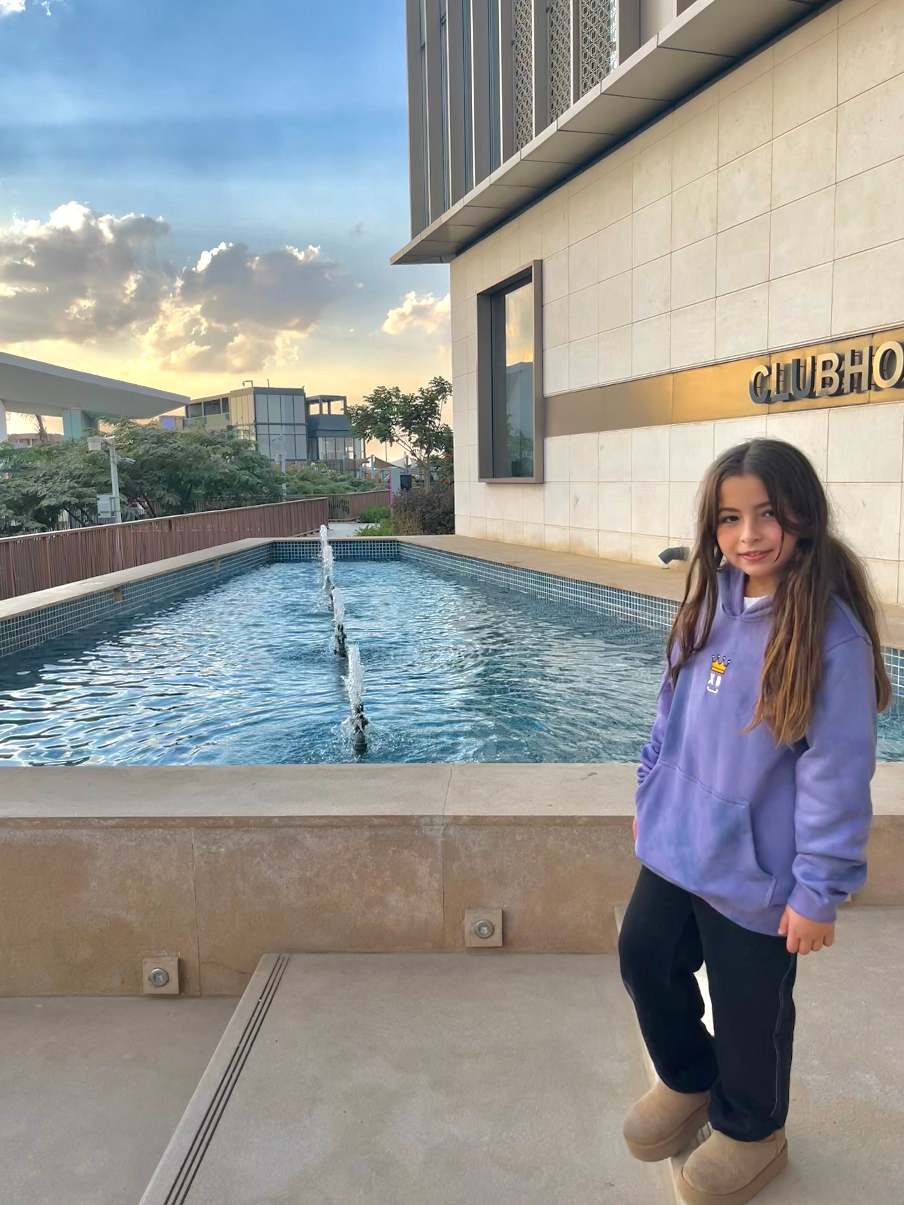 Unisex Purple fleece hoodie