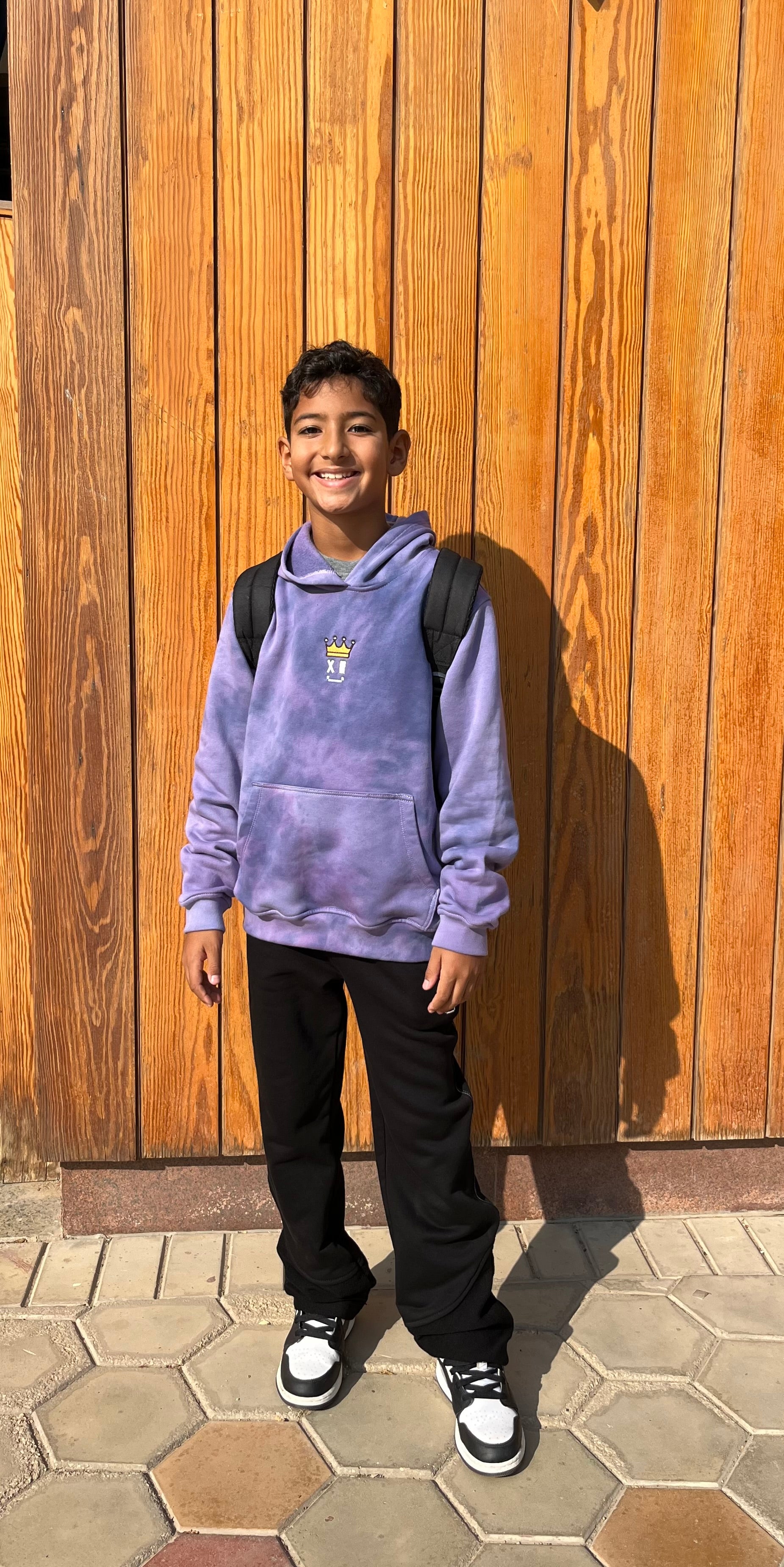 Unisex Purple fleece hoodie