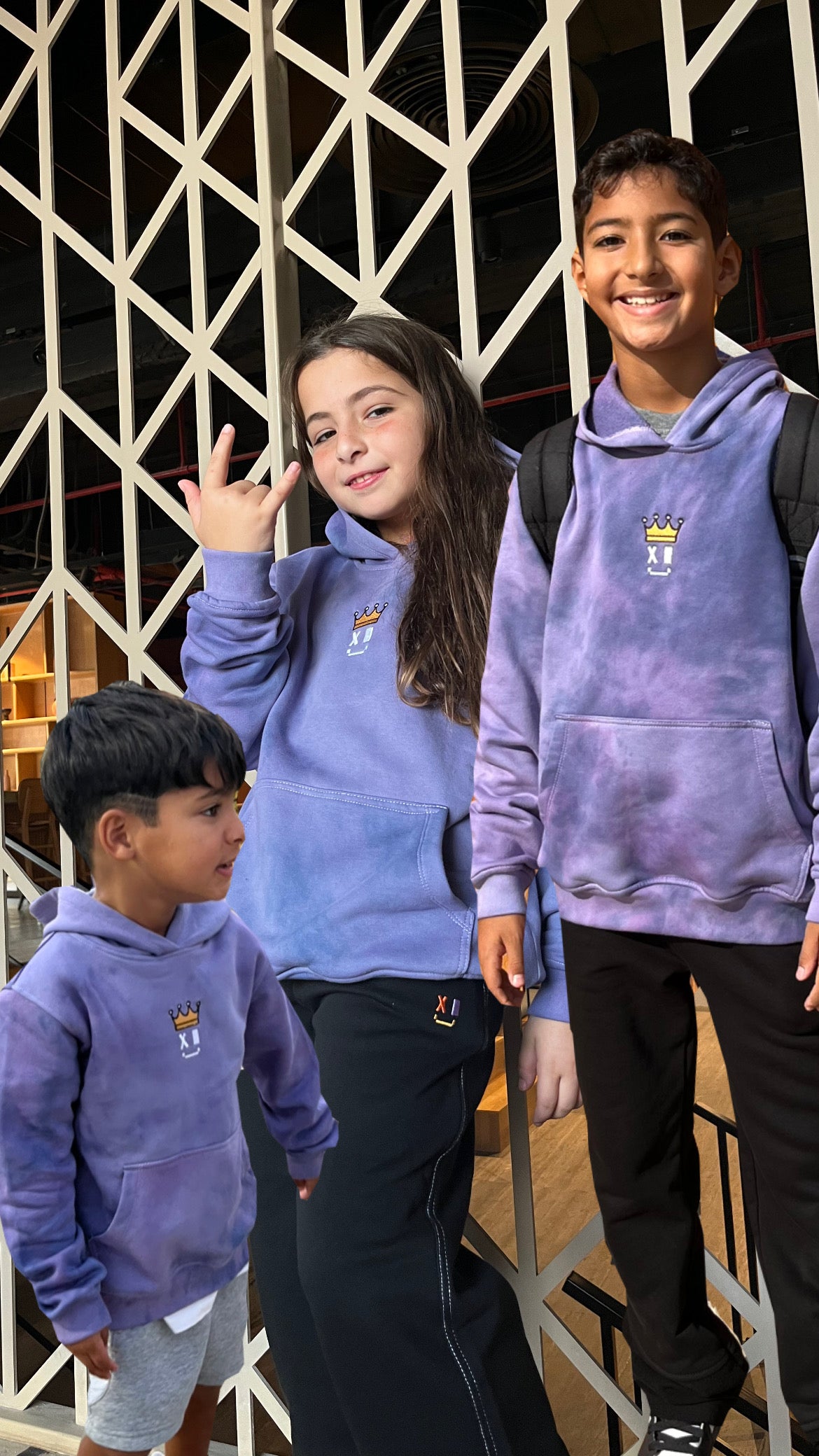 Unisex Purple fleece hoodie