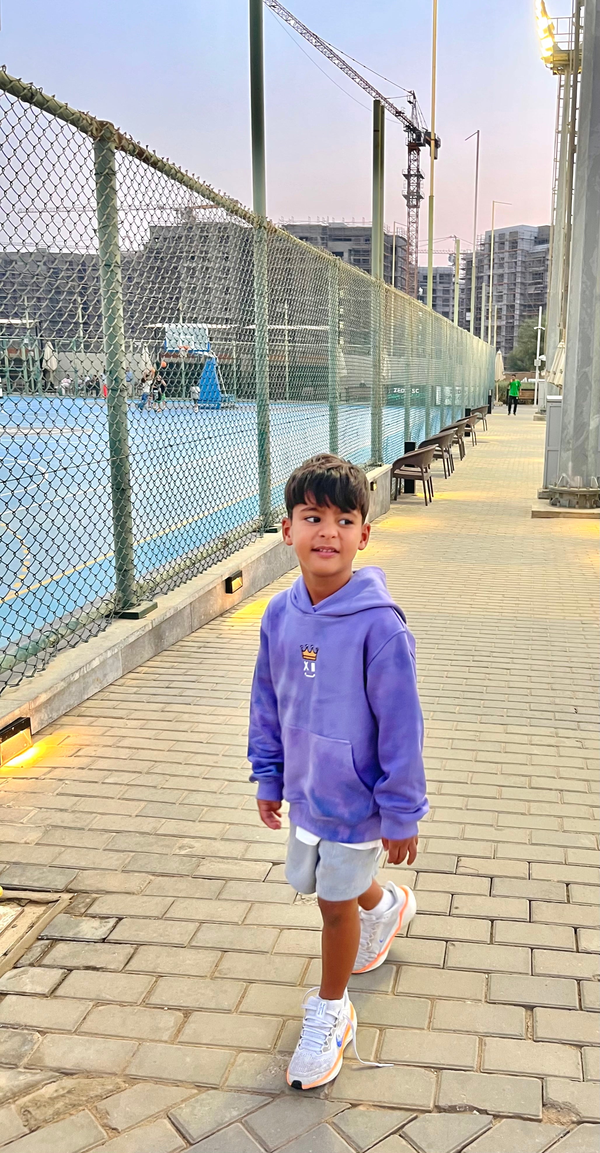 Unisex Purple fleece hoodie