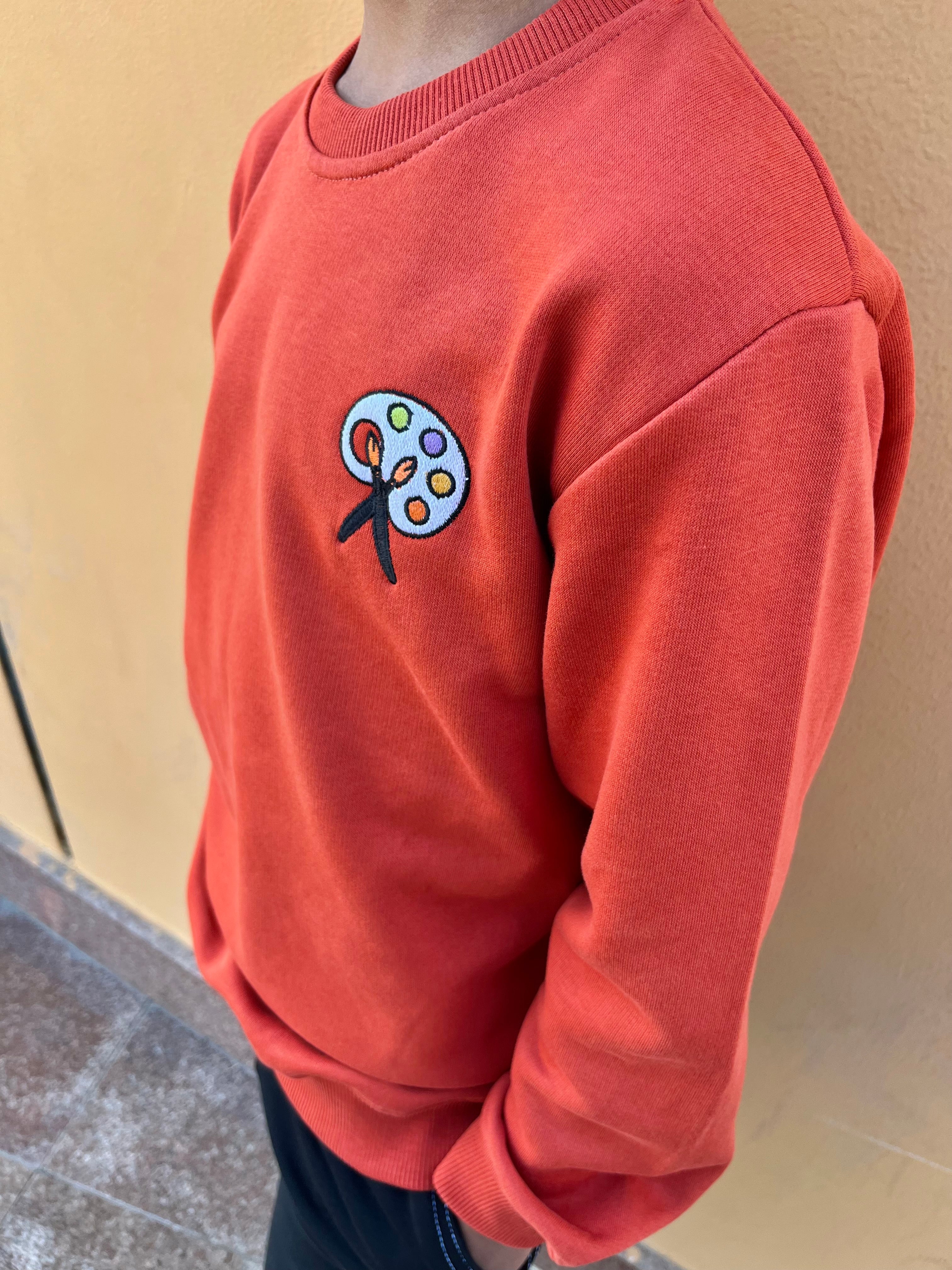 Unisex Pallet sweatshirt orange