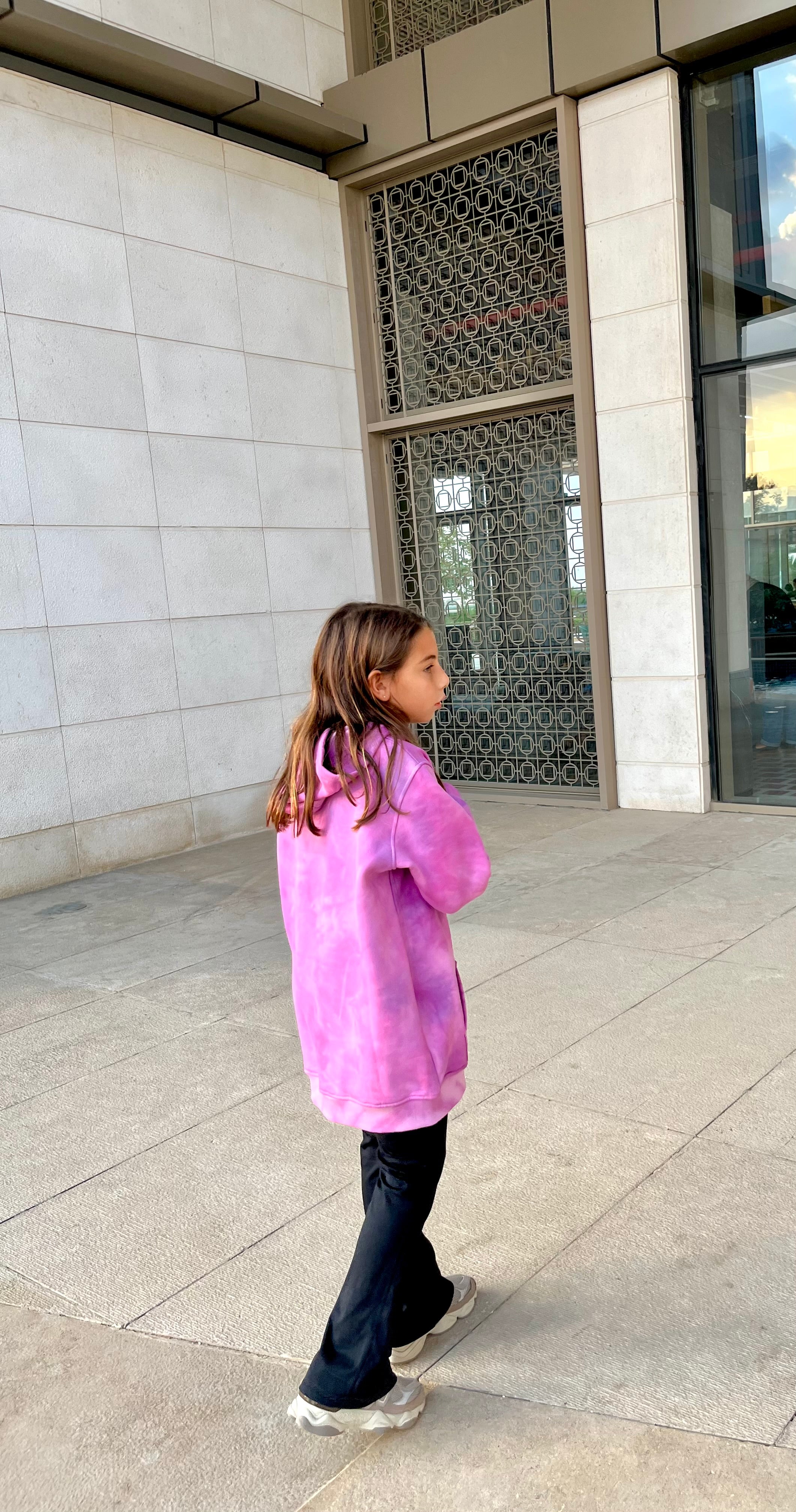 T-Pink tie dye hoodie unisex