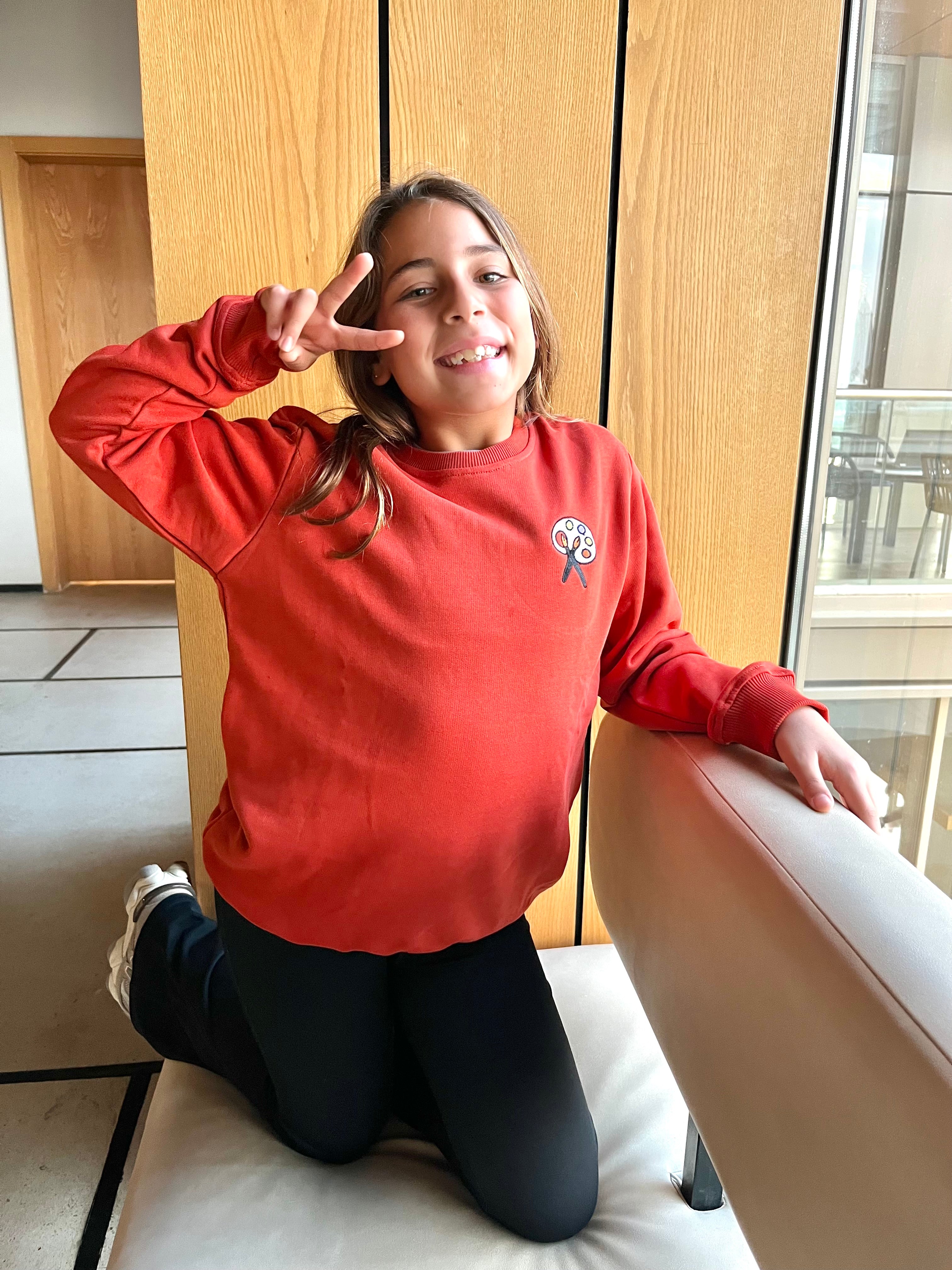 Unisex Pallet sweatshirt orange