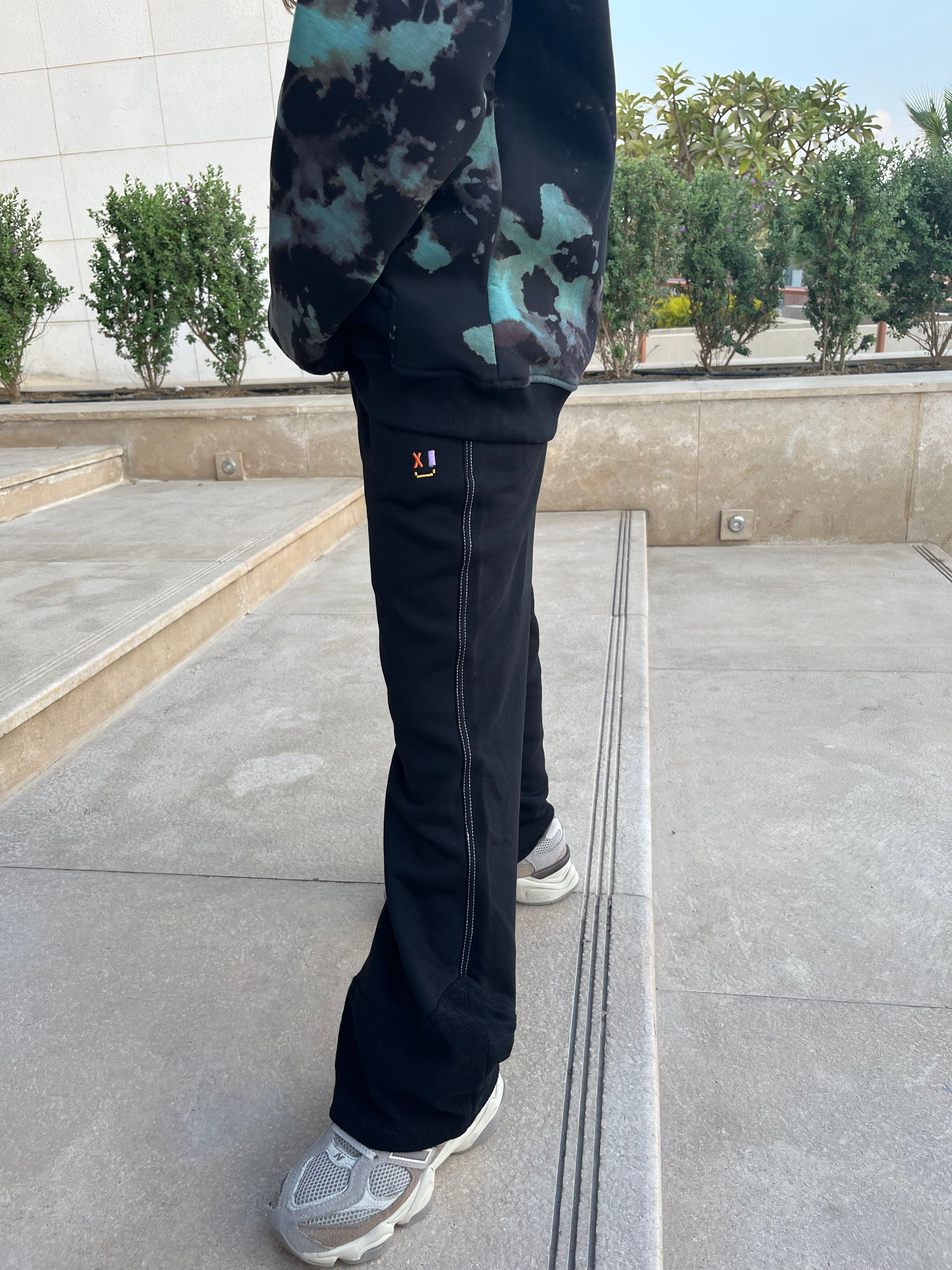 Black & colors pants