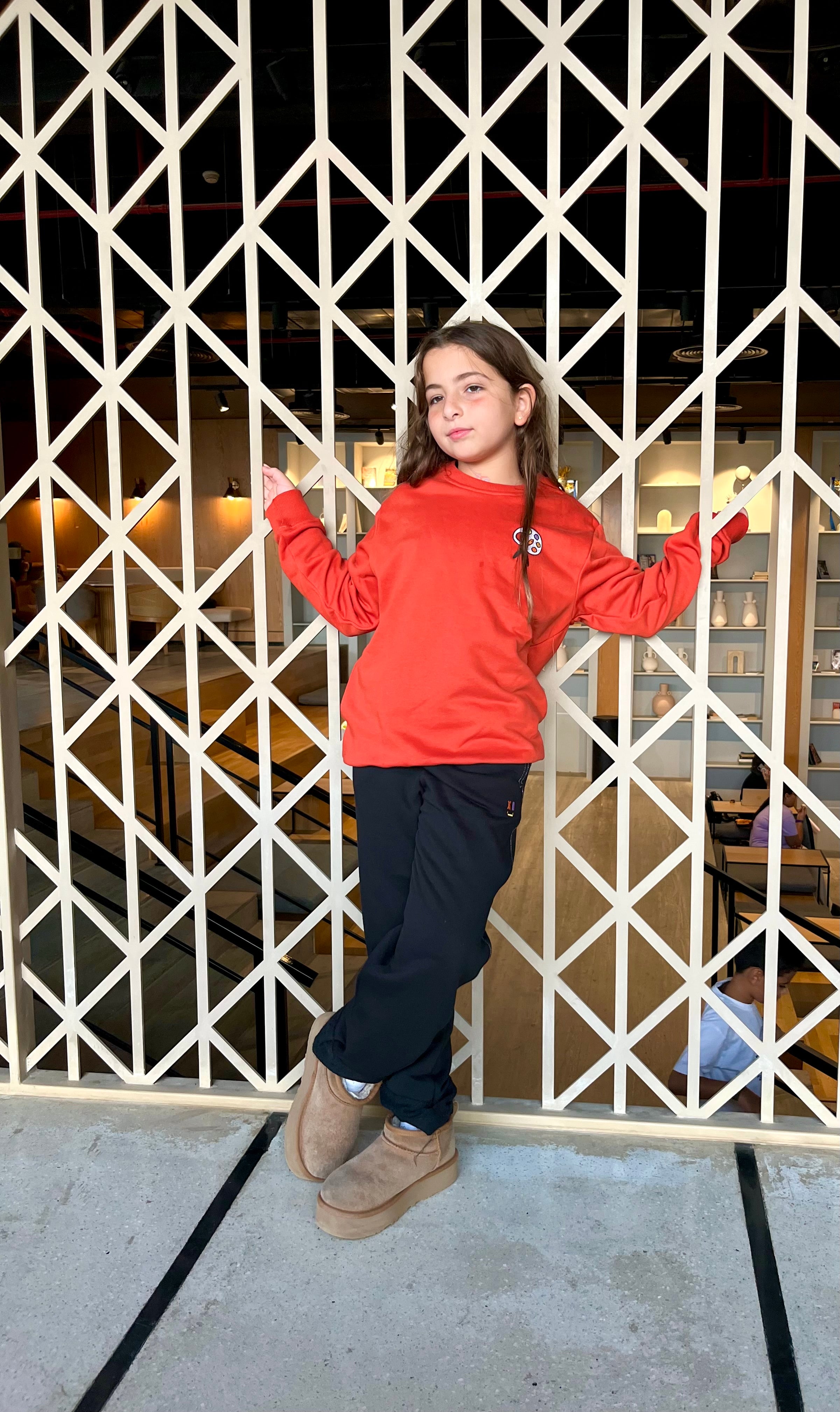 Unisex Pallet sweatshirt orange