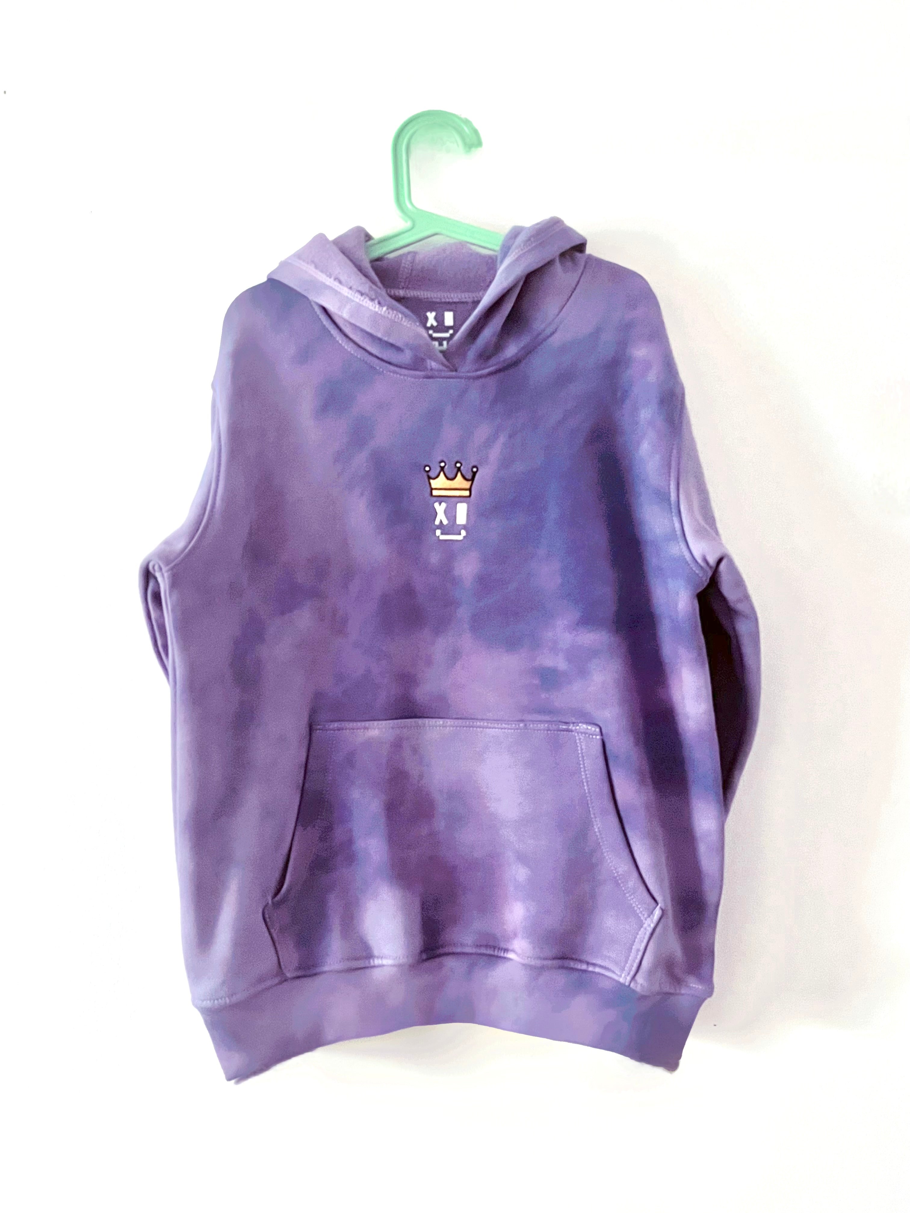 Unisex Purple fleece hoodie