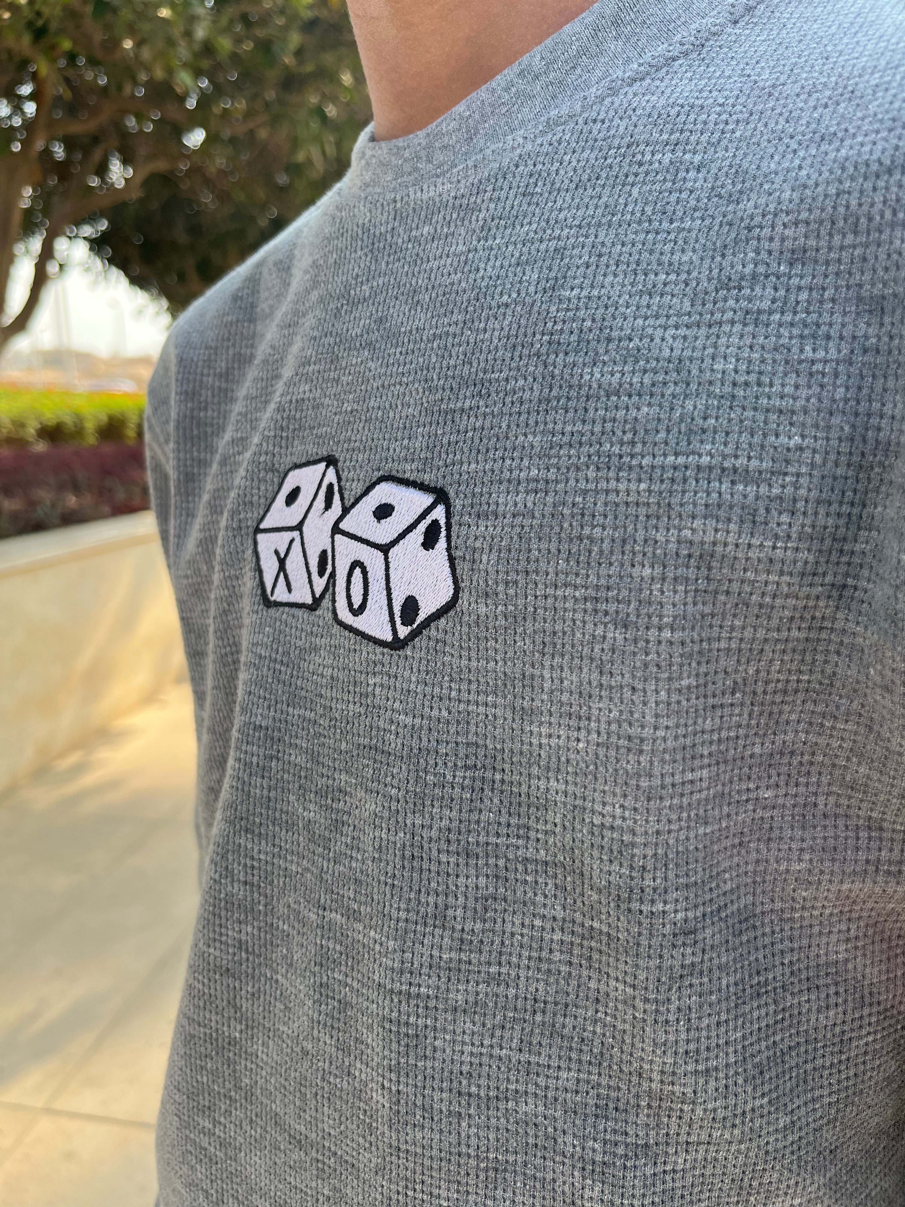 Unisex Gray long sleeves T-shirt