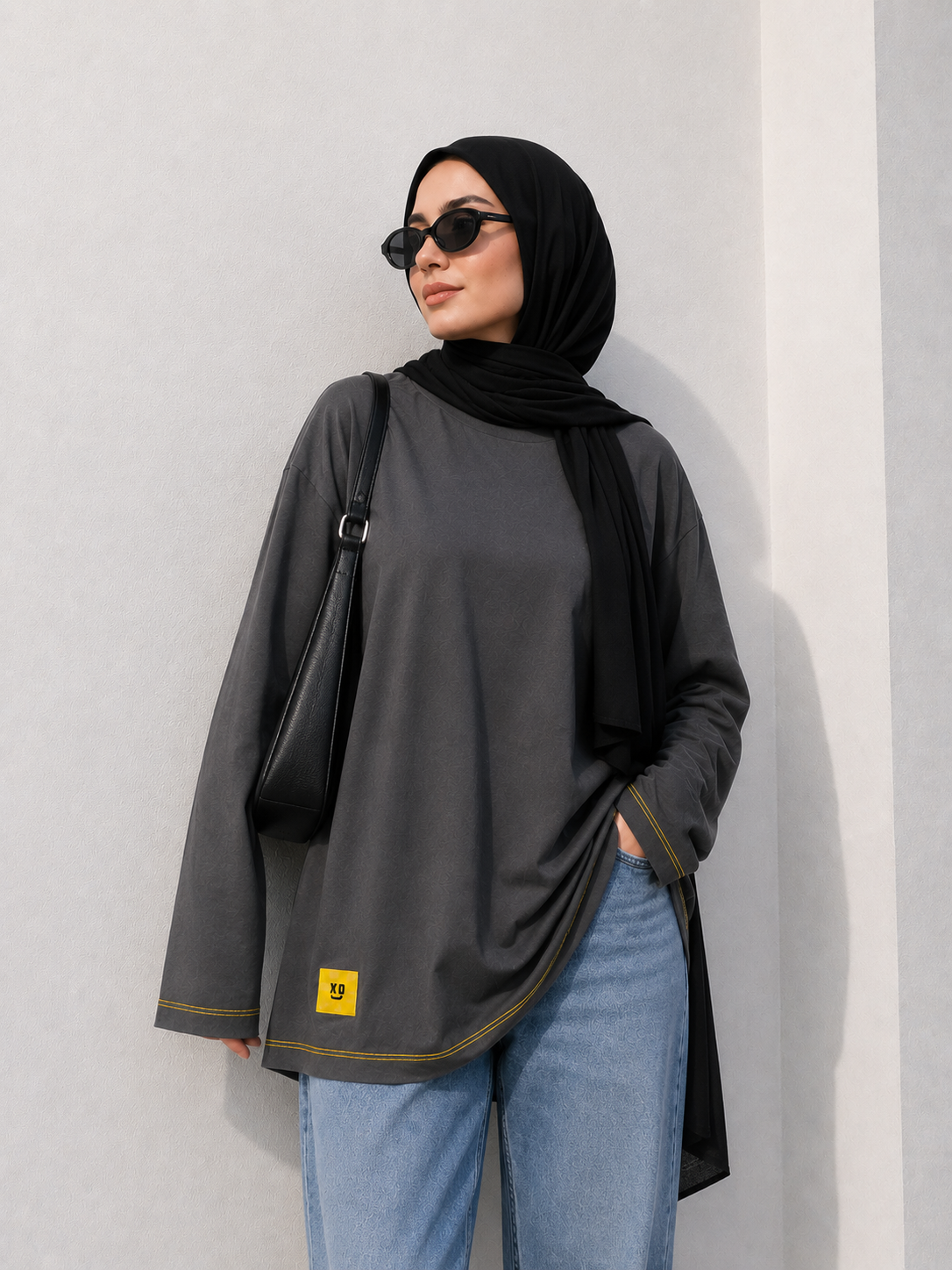 Gray long sleeves