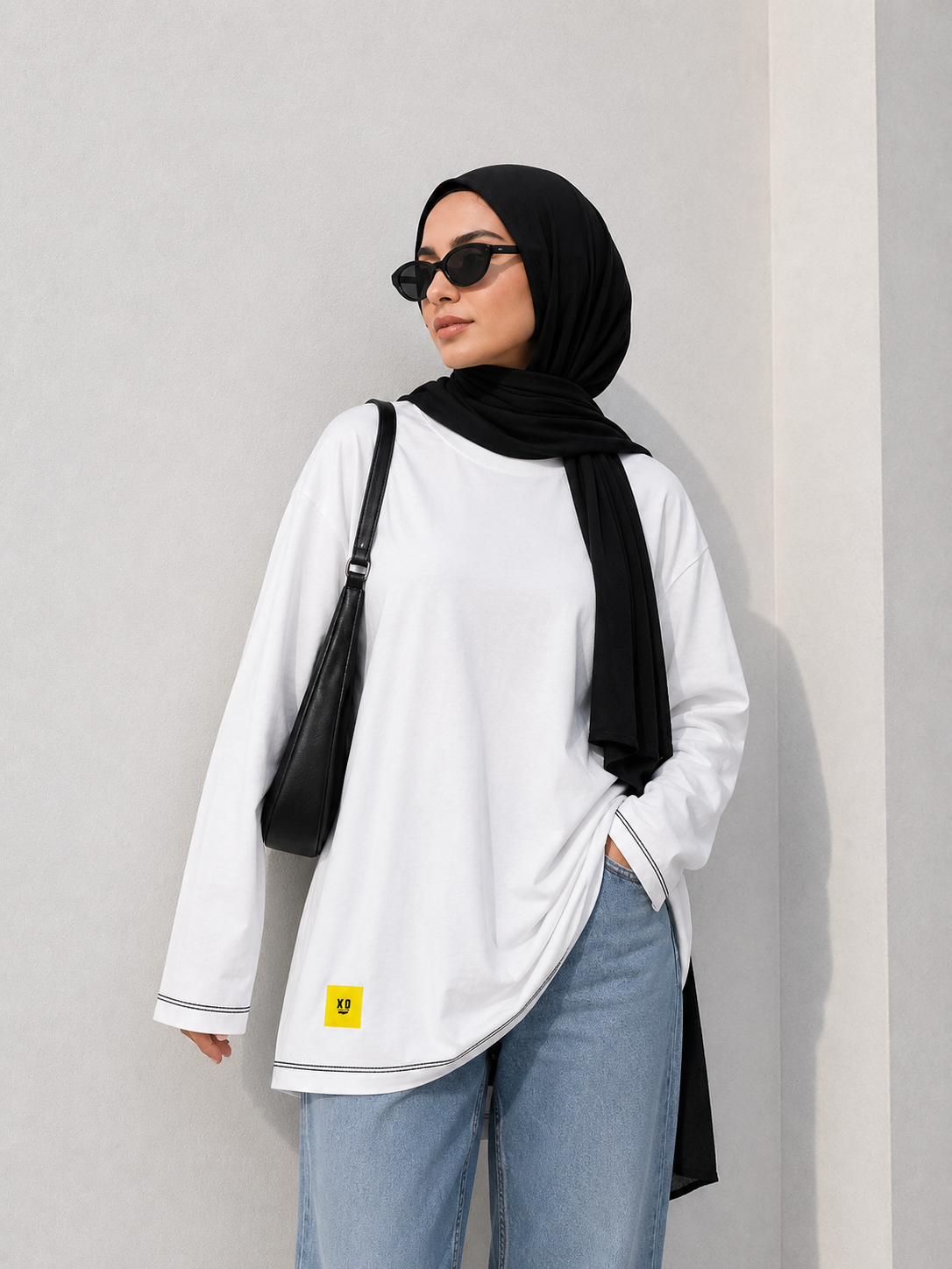 White long sleeves