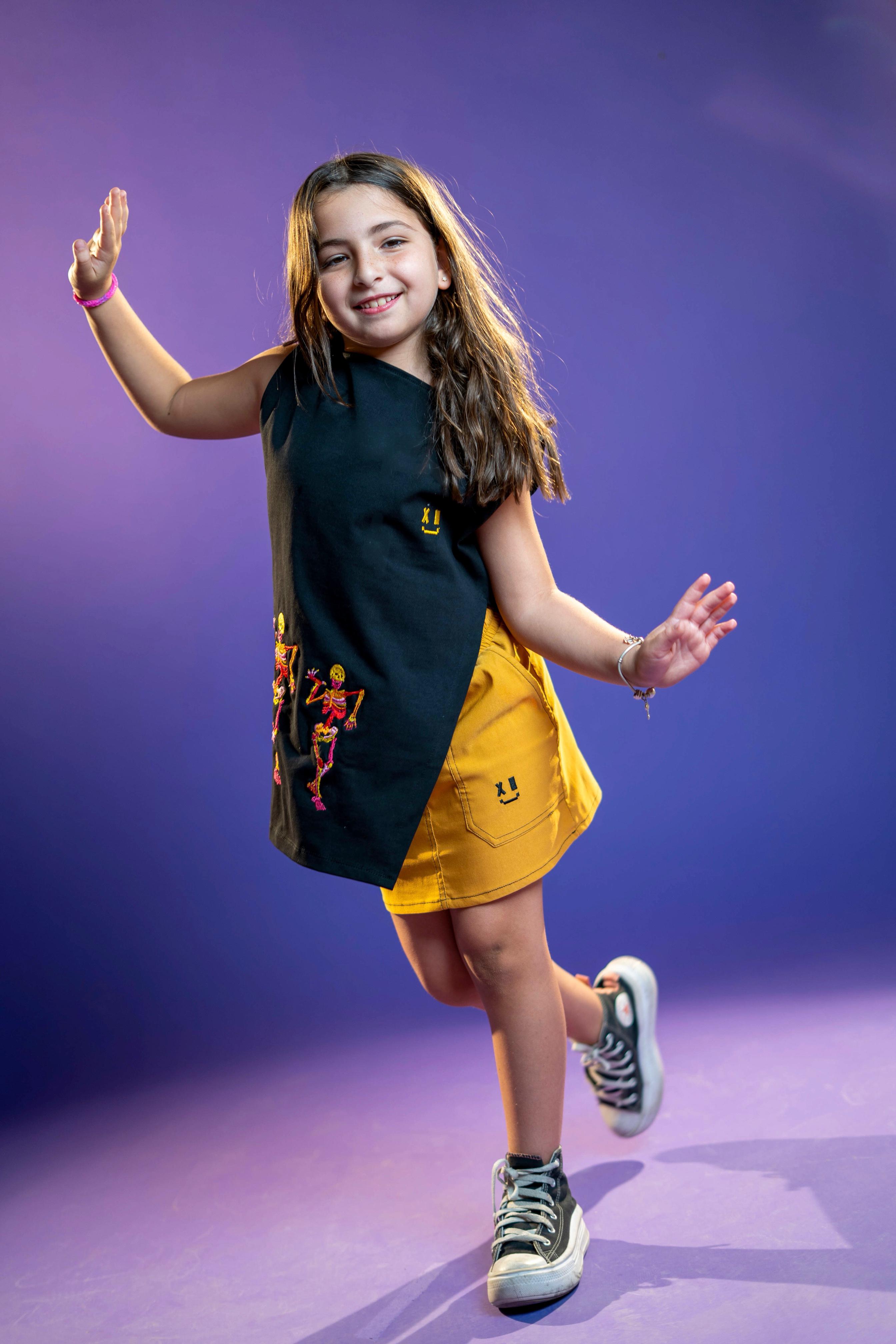 Yellow mustard skirt